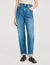 Wide-leg striped jeans