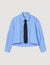 Cropped shirt with detachable tie