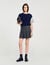 Dual-material knit sweater
