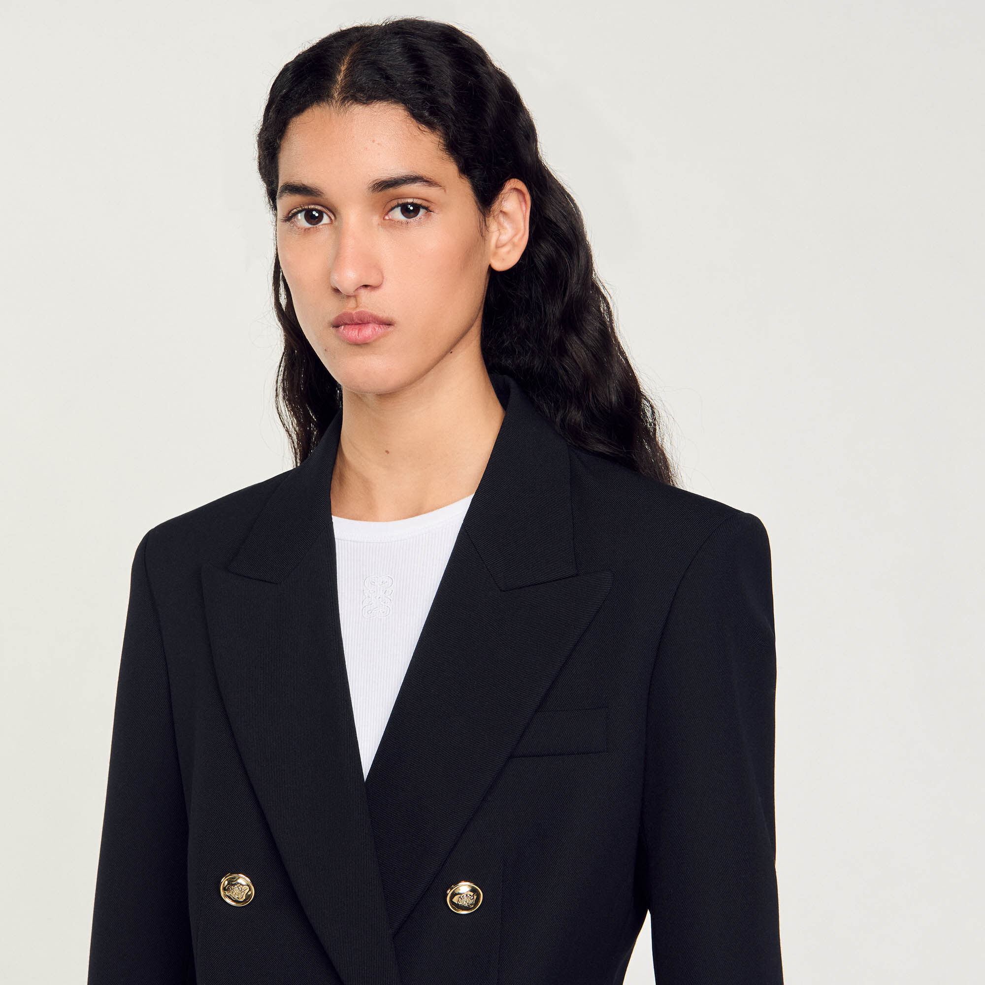 Double-breasted suit jacket