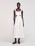 Lace trim maxi dress