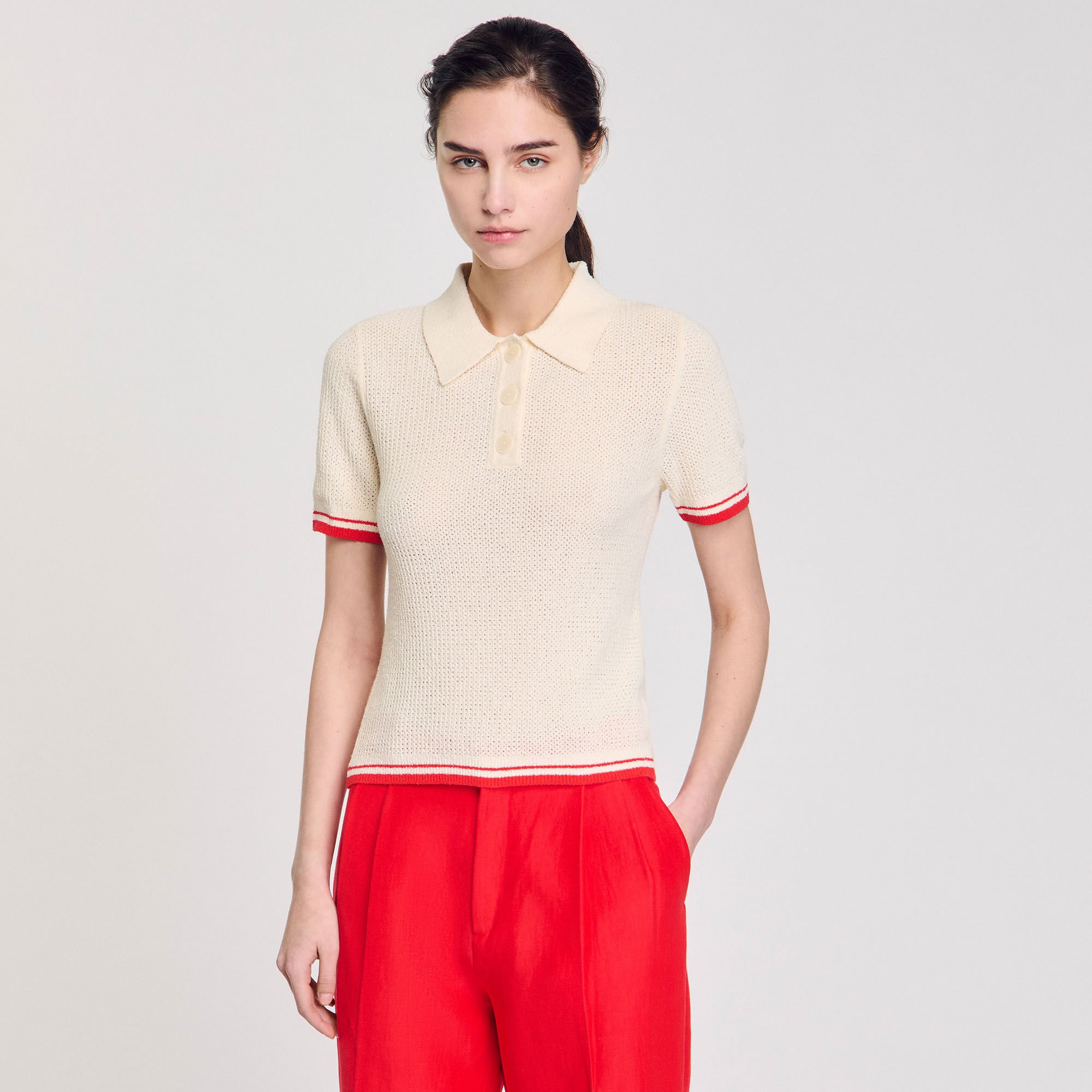 Polo-neck sweater