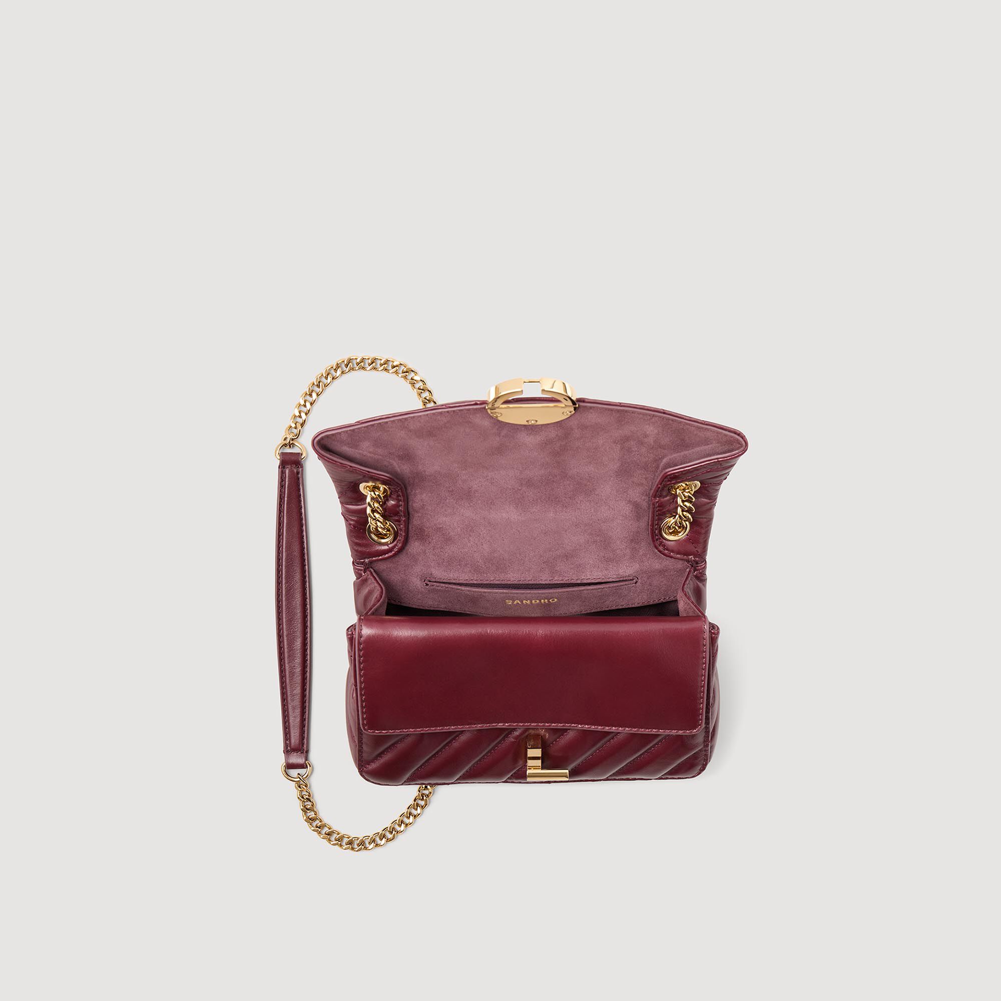 Yza small plain leather bag