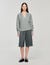 Open Polo-Collar Neck Sweater
