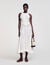 Lace trim maxi dress