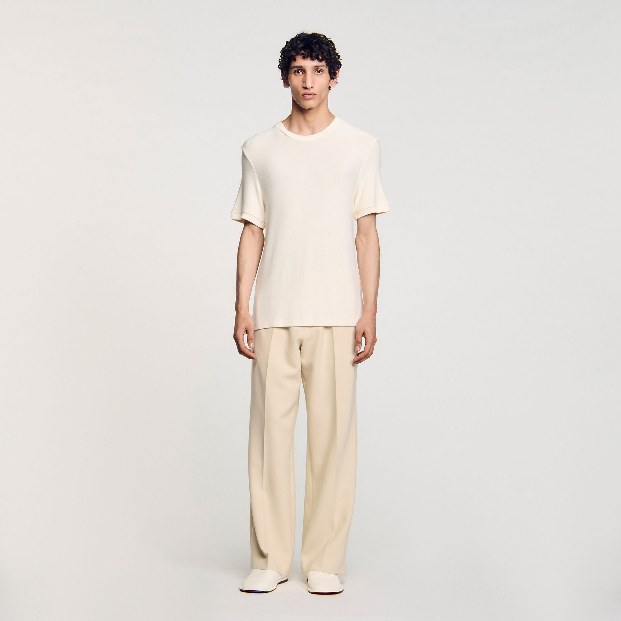 Mock neck T-shirt