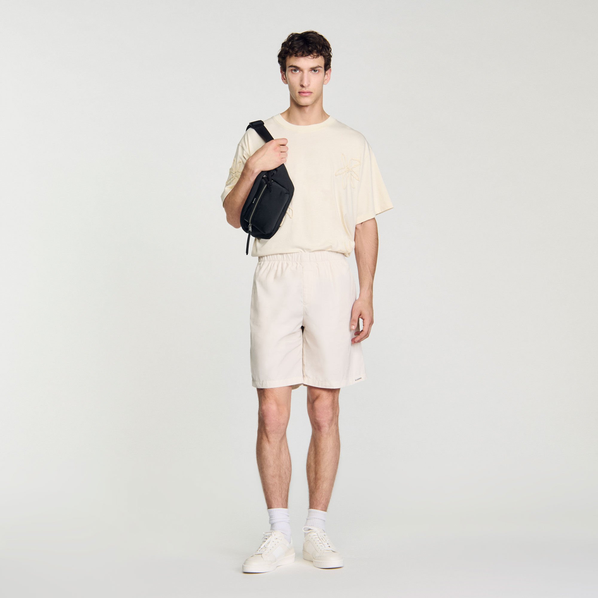 Technical fabric Bermuda shorts