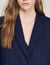 Striped sequinned suit jacket