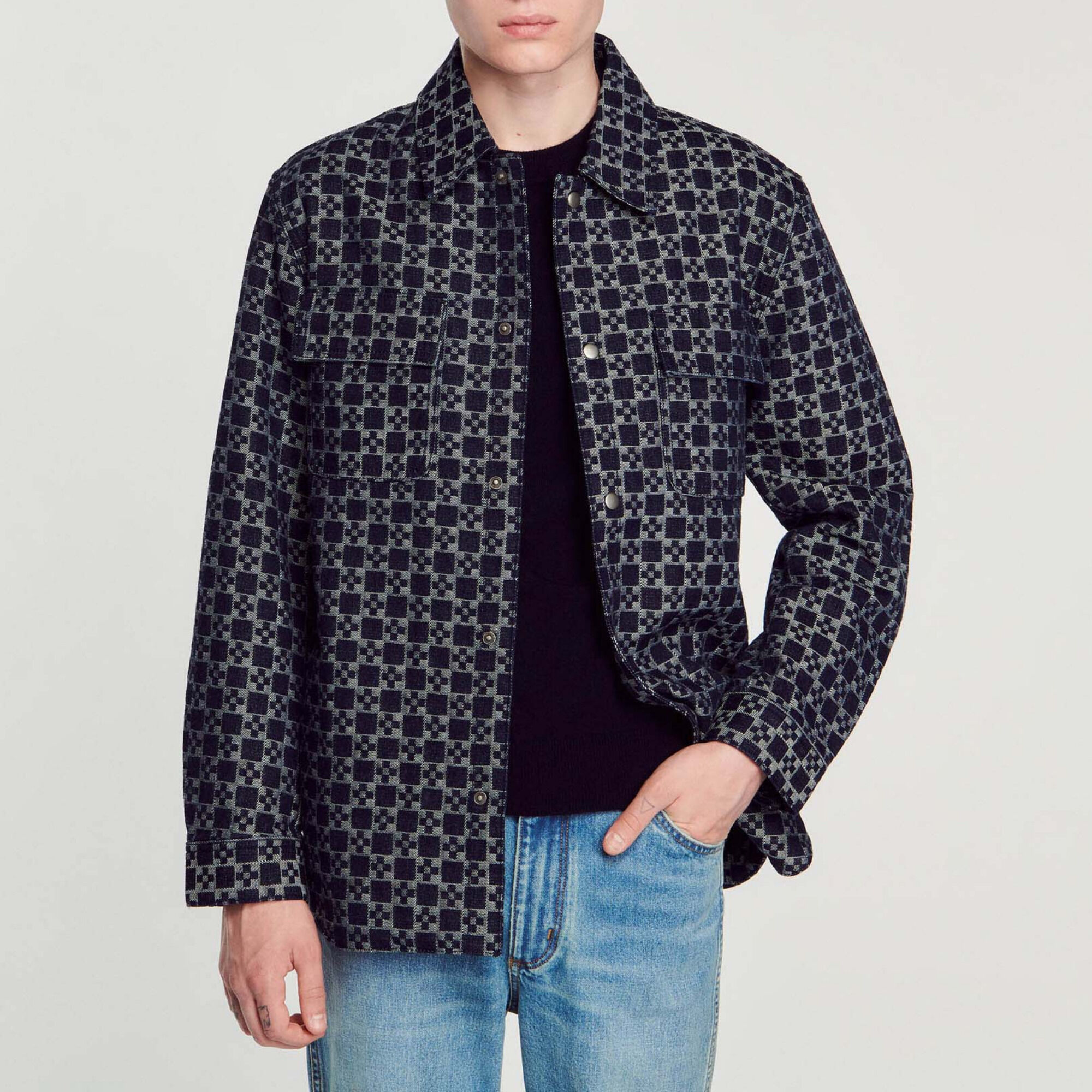 Square Cross overshirt