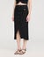 Buttoned midi skirt