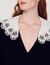 Poplin collar sweater