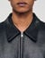 Zip-up leather jacket