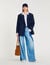 Wool blend suit jacket