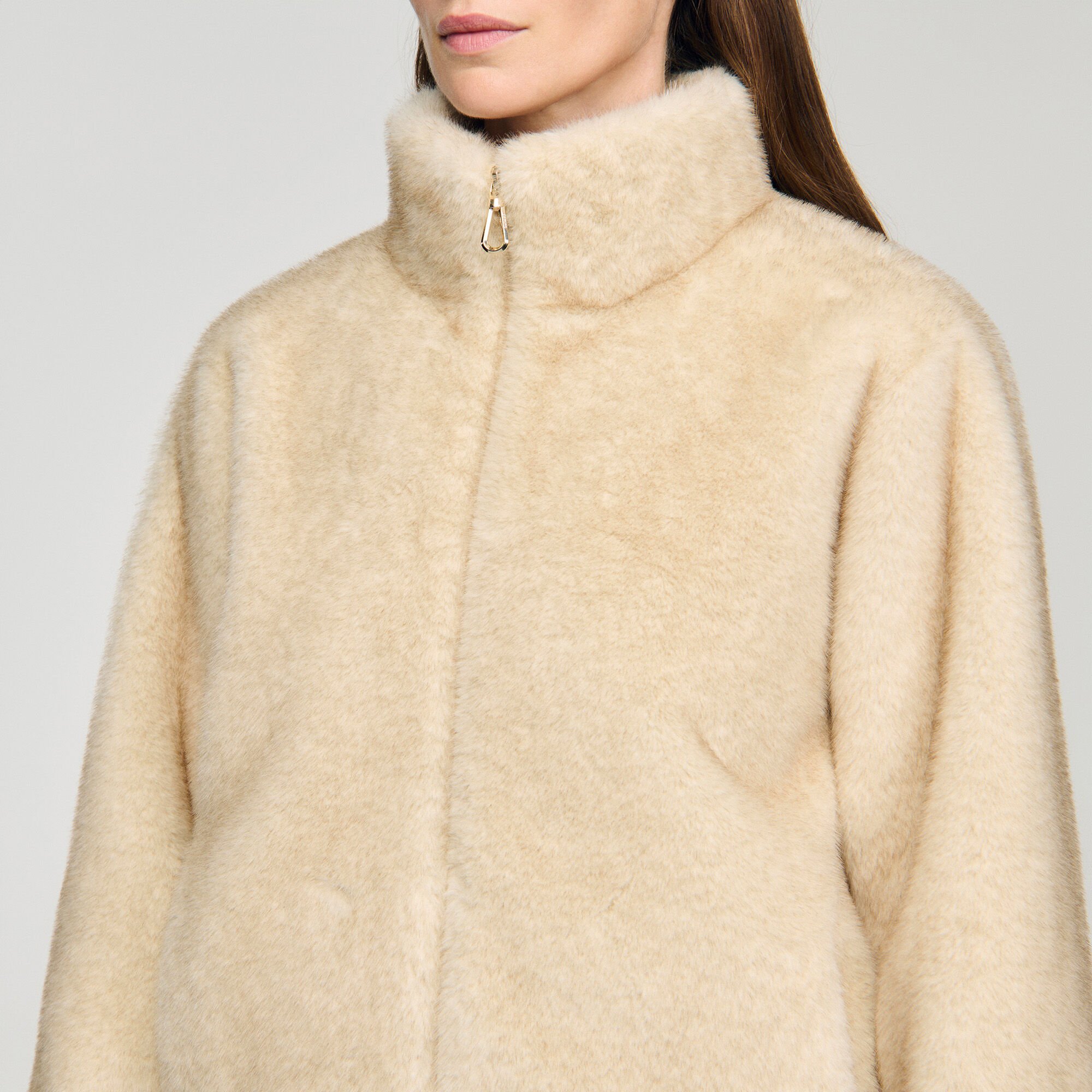 Faux fur jacket