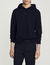 Hooded sweatshirt with rubber logo