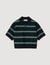 Polo-neck striped sweater