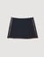 Mini skirt with leather bands