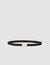 Elasticated leather belt