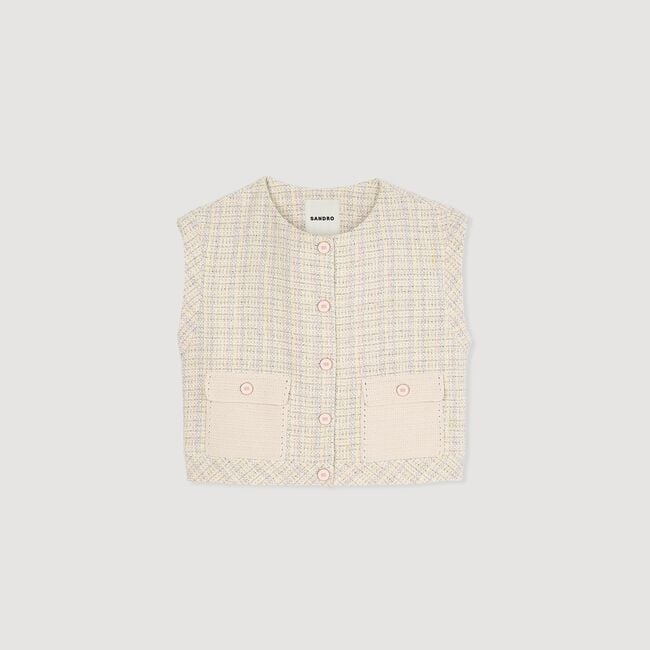 Decorative tweed jacket