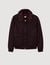 Wool aviator jacket with shearling