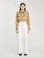 Wide-leg canvas pants