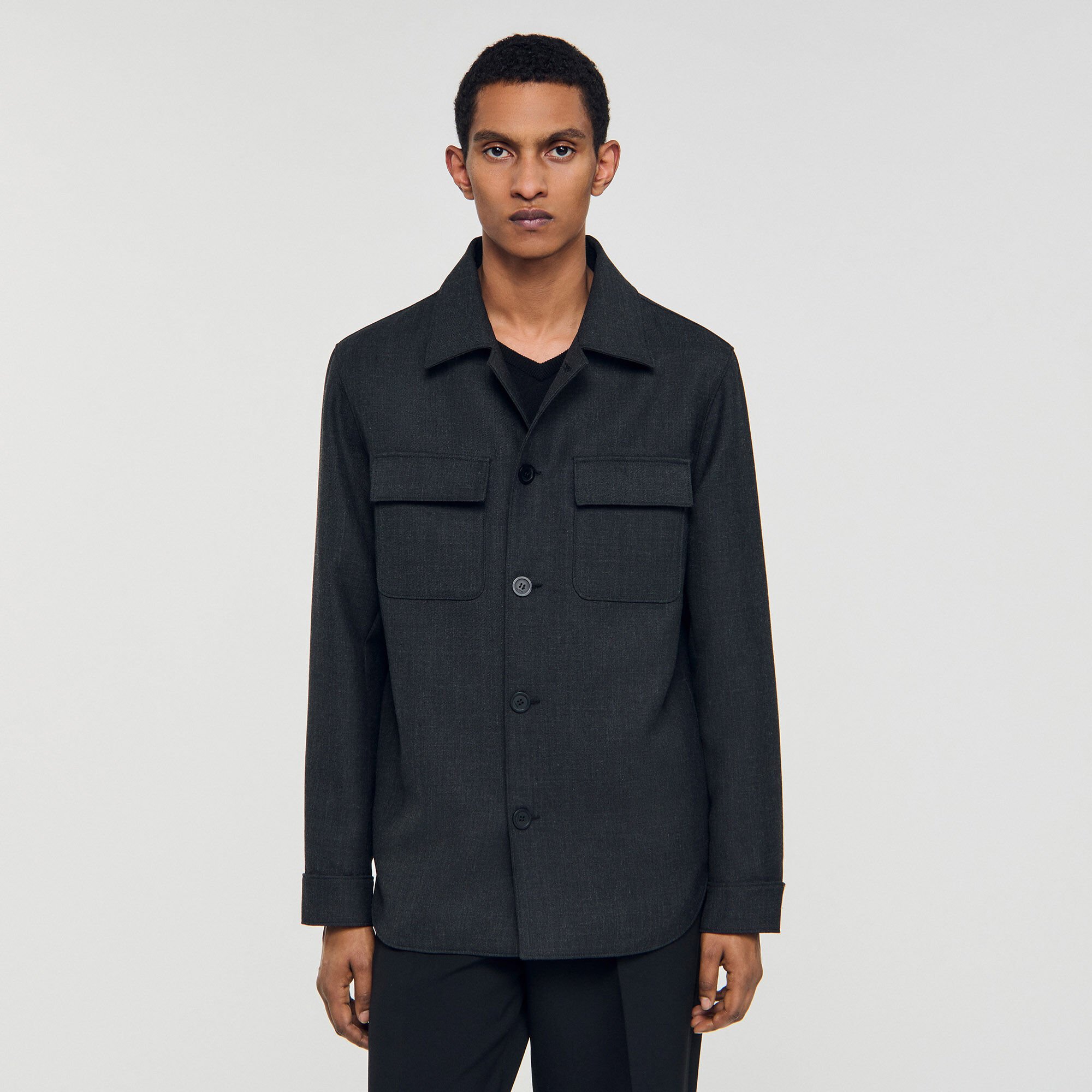 Wool overshirt