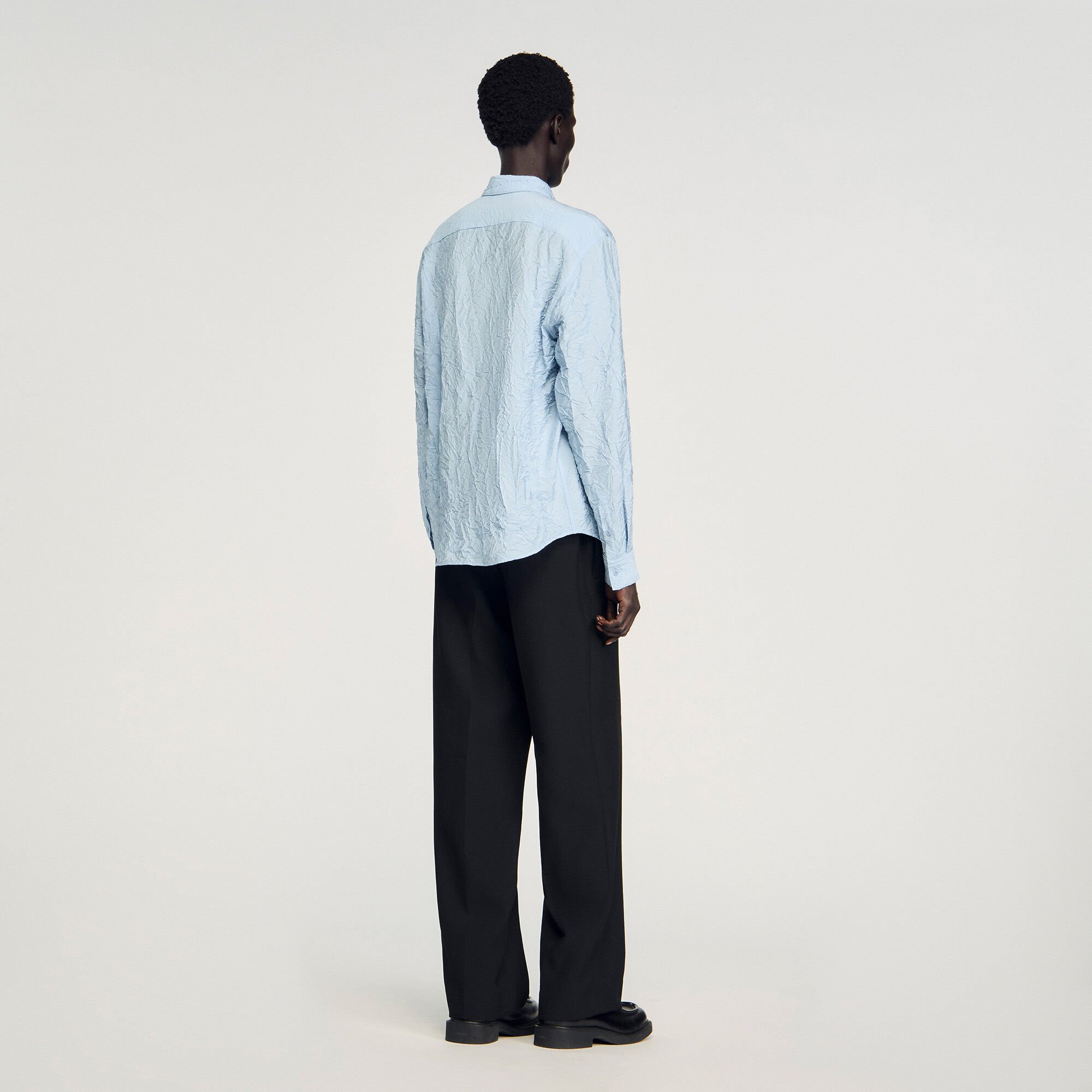 Crinkled effect shirt