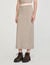 Maxi two-tone knit skirt