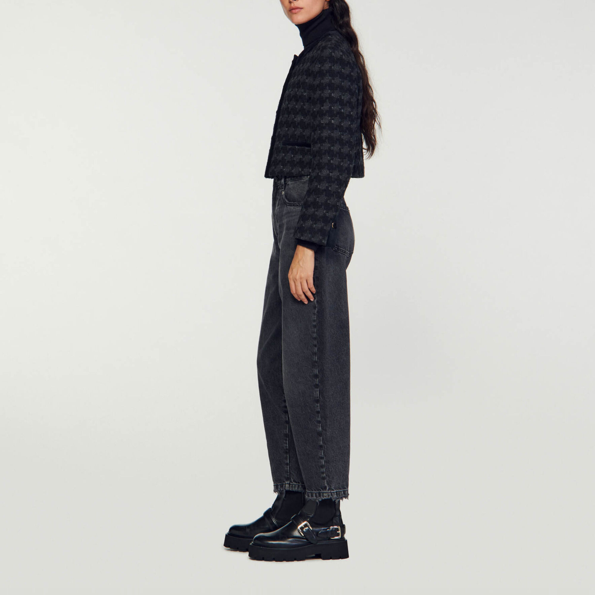 Short tweed jacket