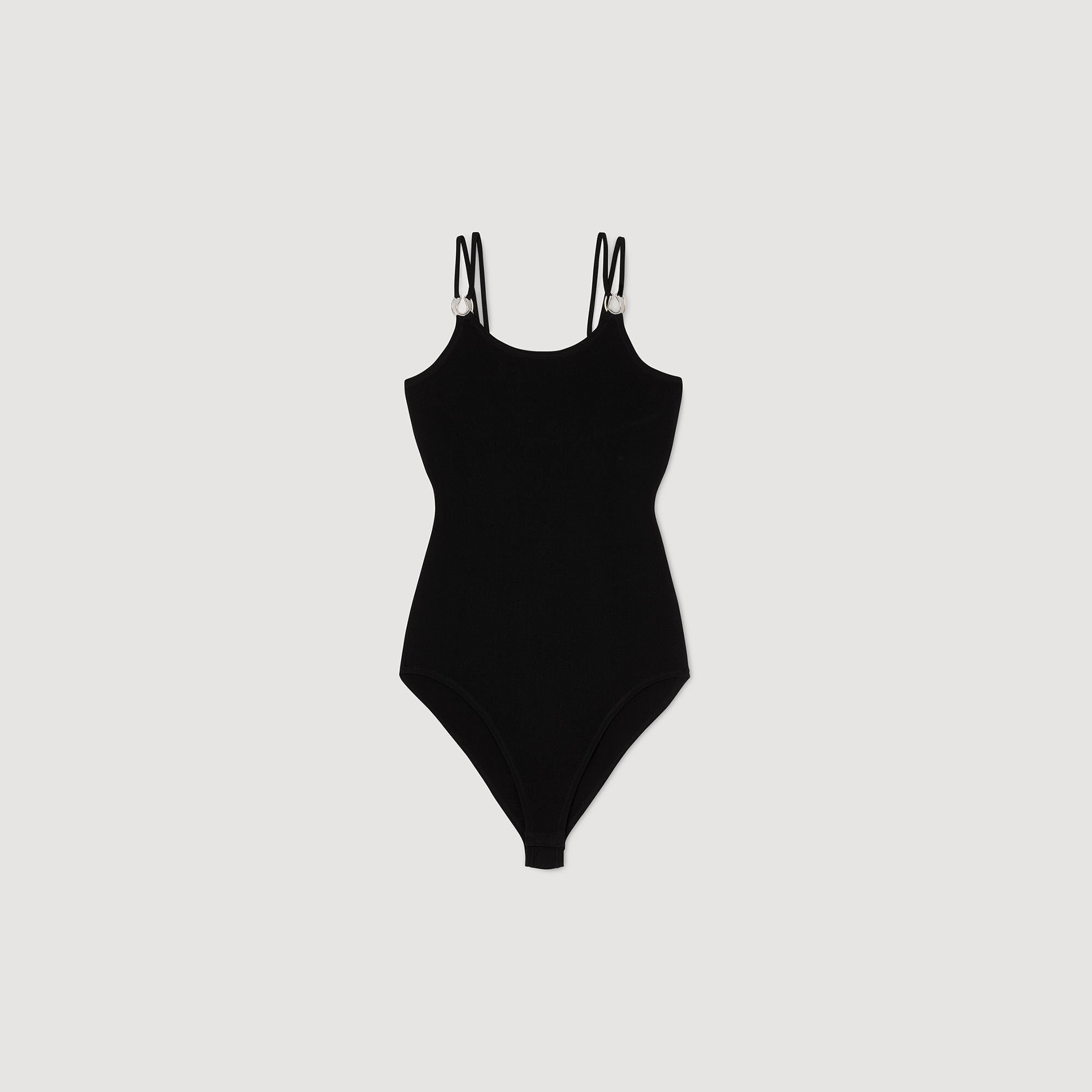 Jewellery detail knit leotard