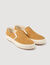 Split leather slip-ons