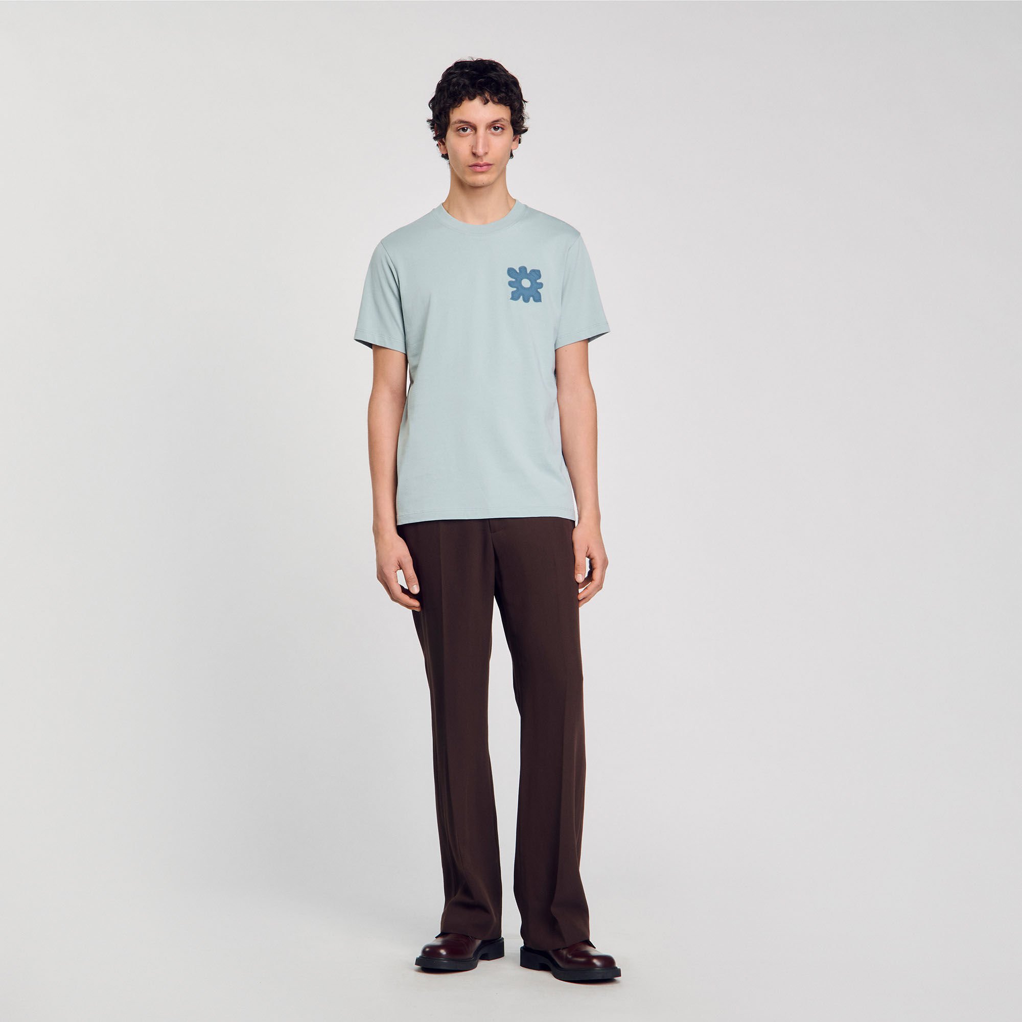 T-shirt with flower detail