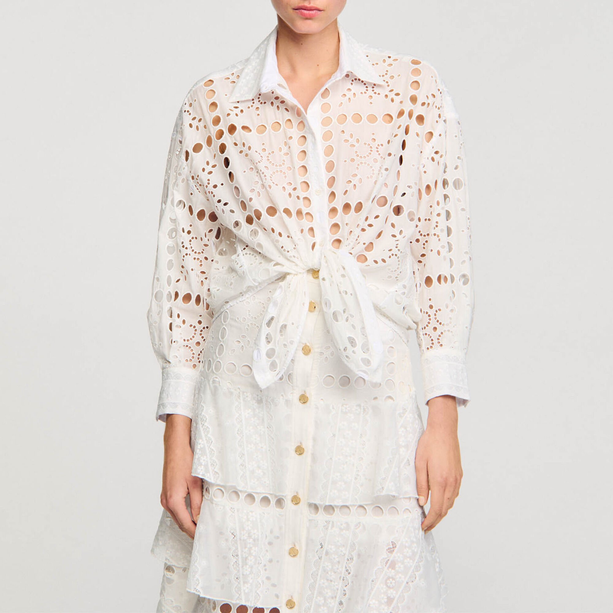 Broderie anglaise shirt 