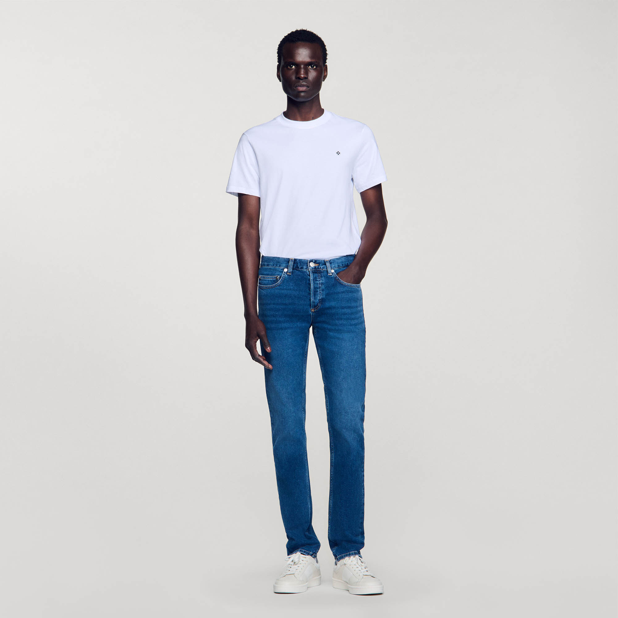 Washed jeans - Slim cut