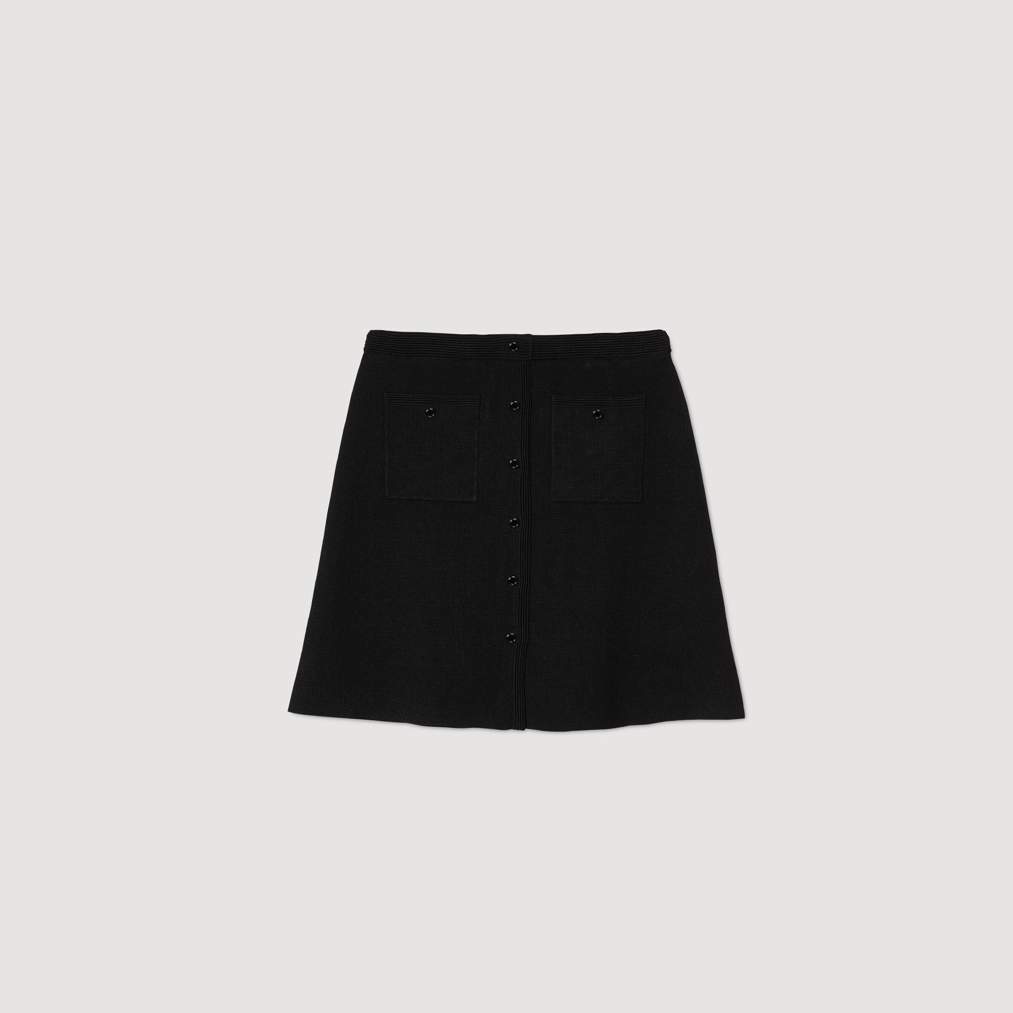 Mini knit skirt
