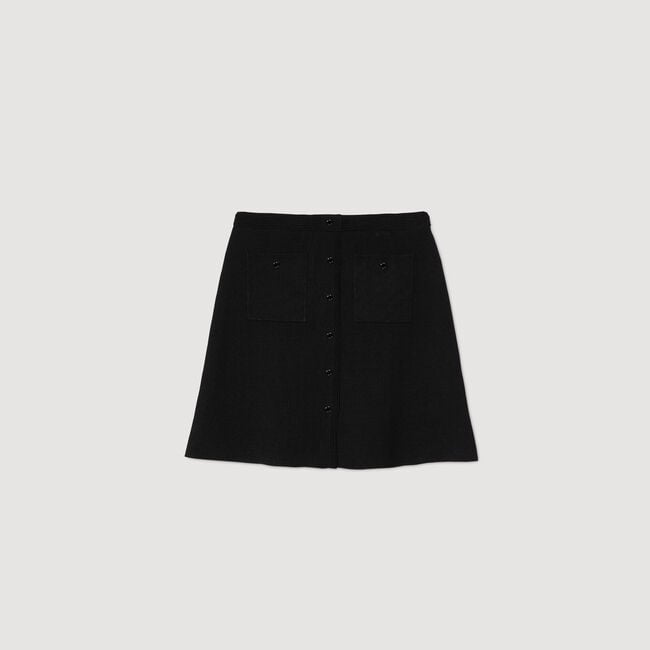 Mini knit skirt