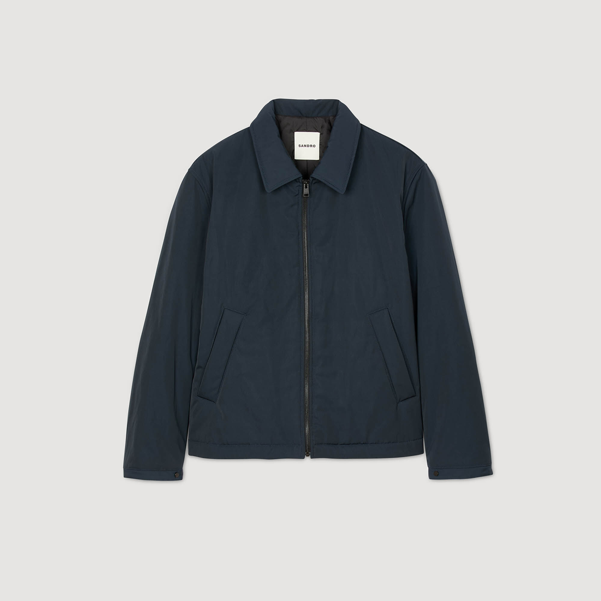 Quilted zip-up jacket