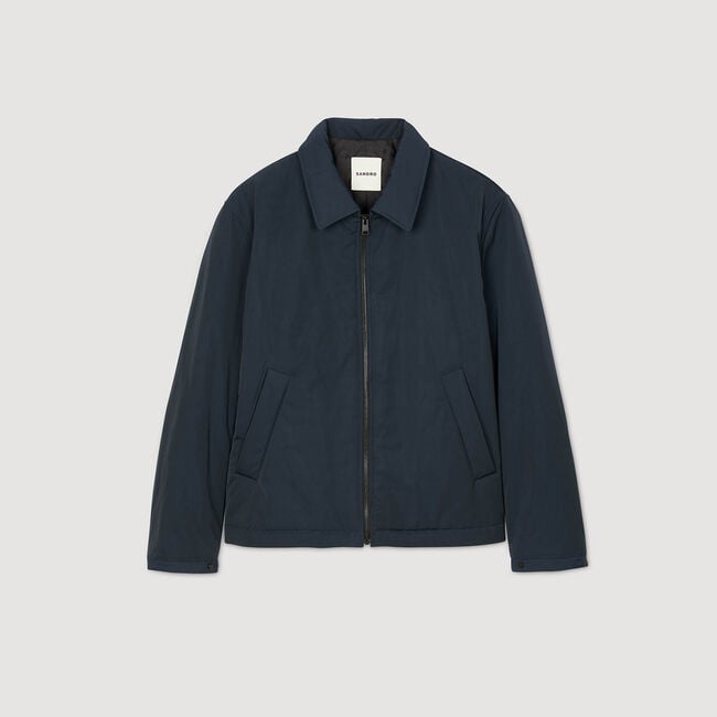 Quilted zip-up jacket