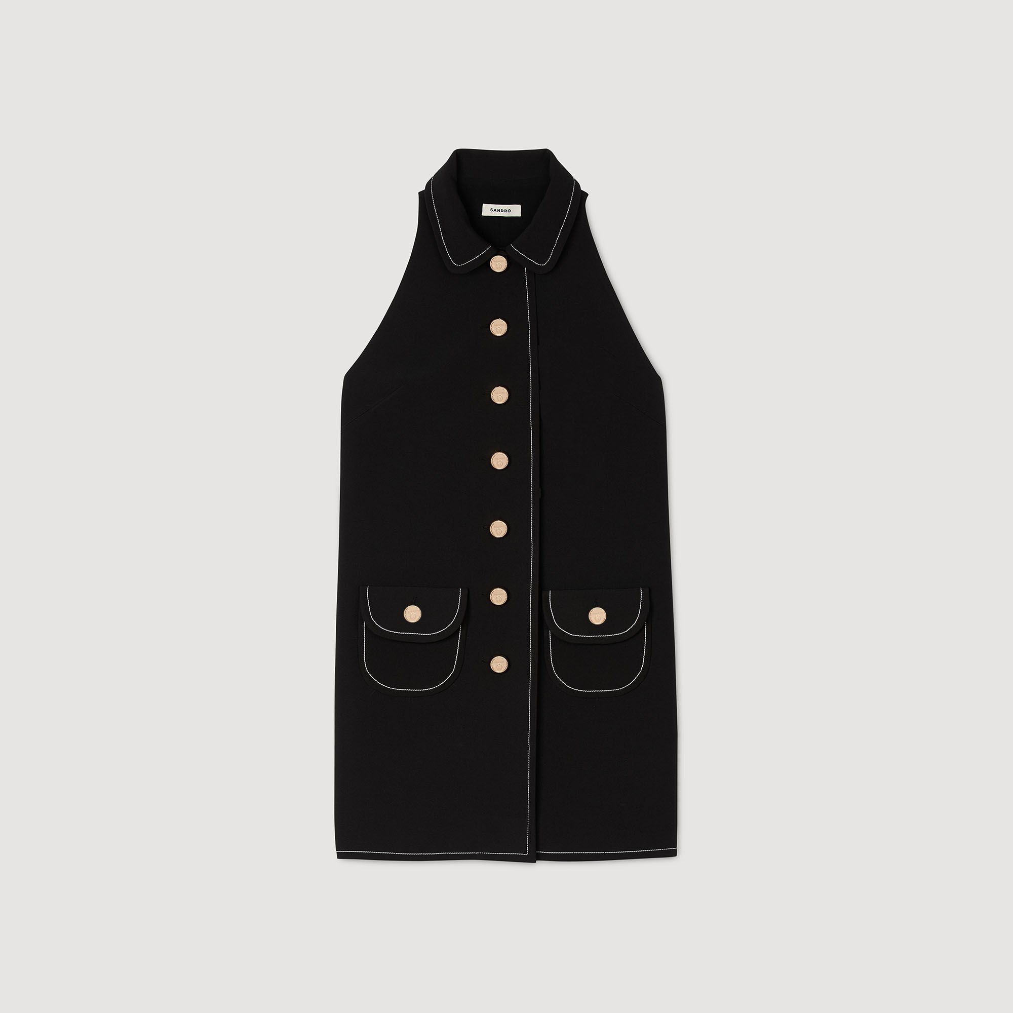 Peter Pan collar mini dress