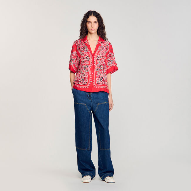 Bandana print shirt