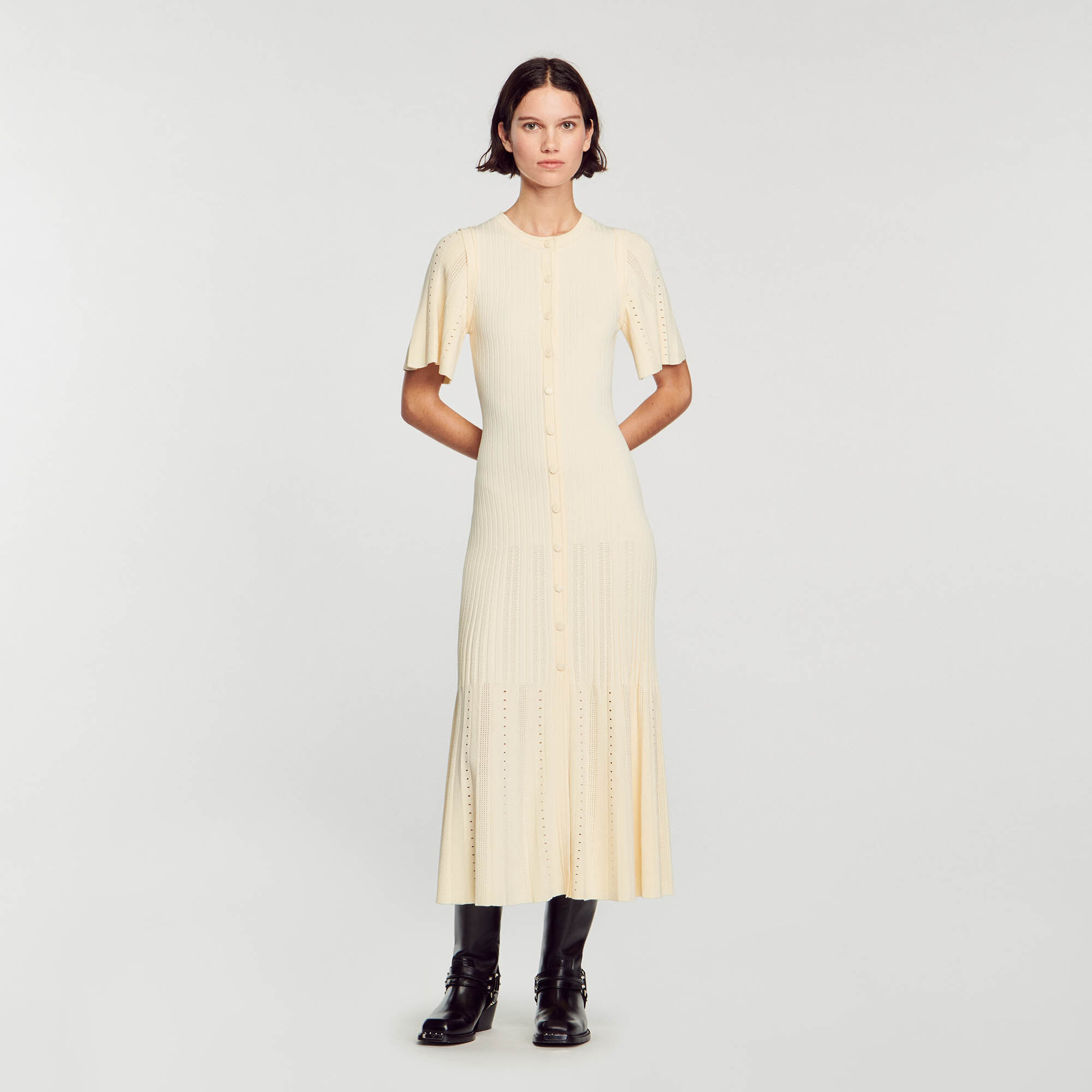 Midi knit dress | Sandro US