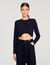 Cropped embroidered T-shirt