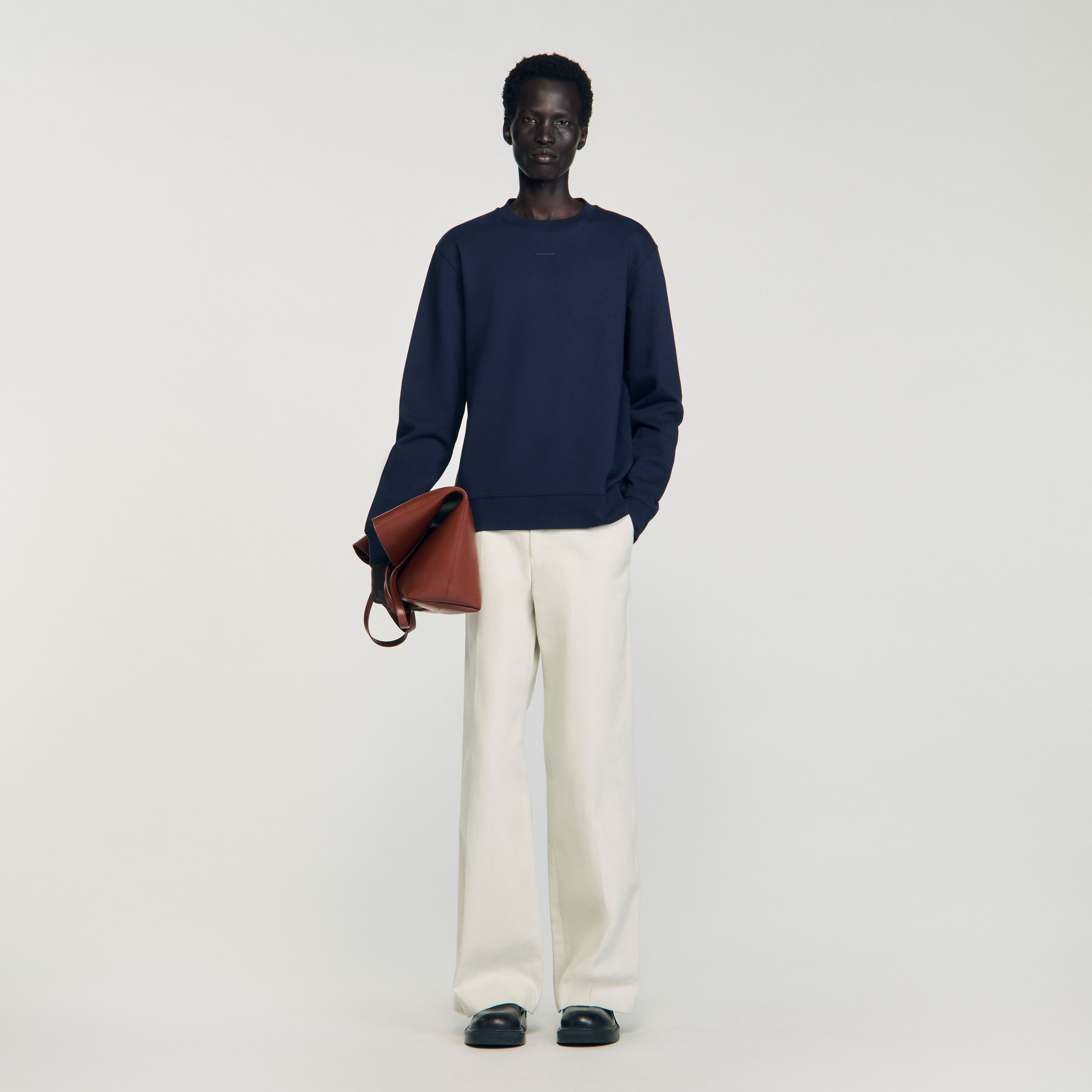 Knit jacket blue for Men | Sandro Paris