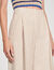 Wide-leg striped floaty trousers