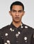Floral print linen shirt