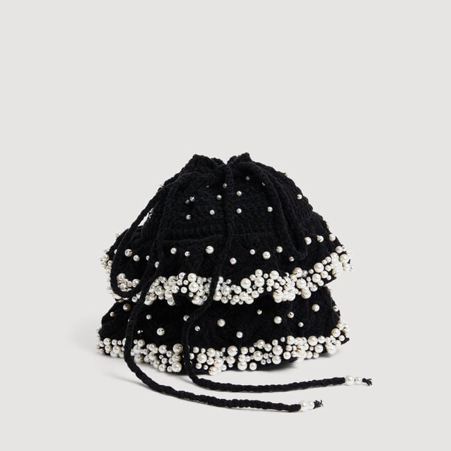 Beaded knit bag - Women | Sandro