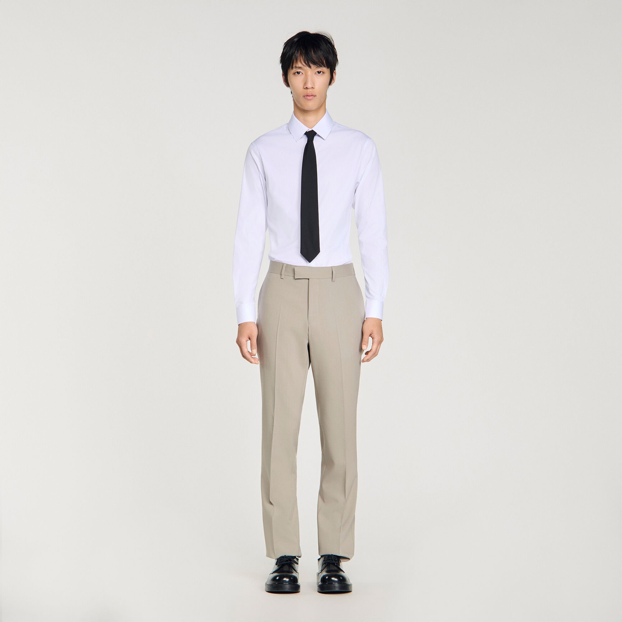Wool suit trousers
