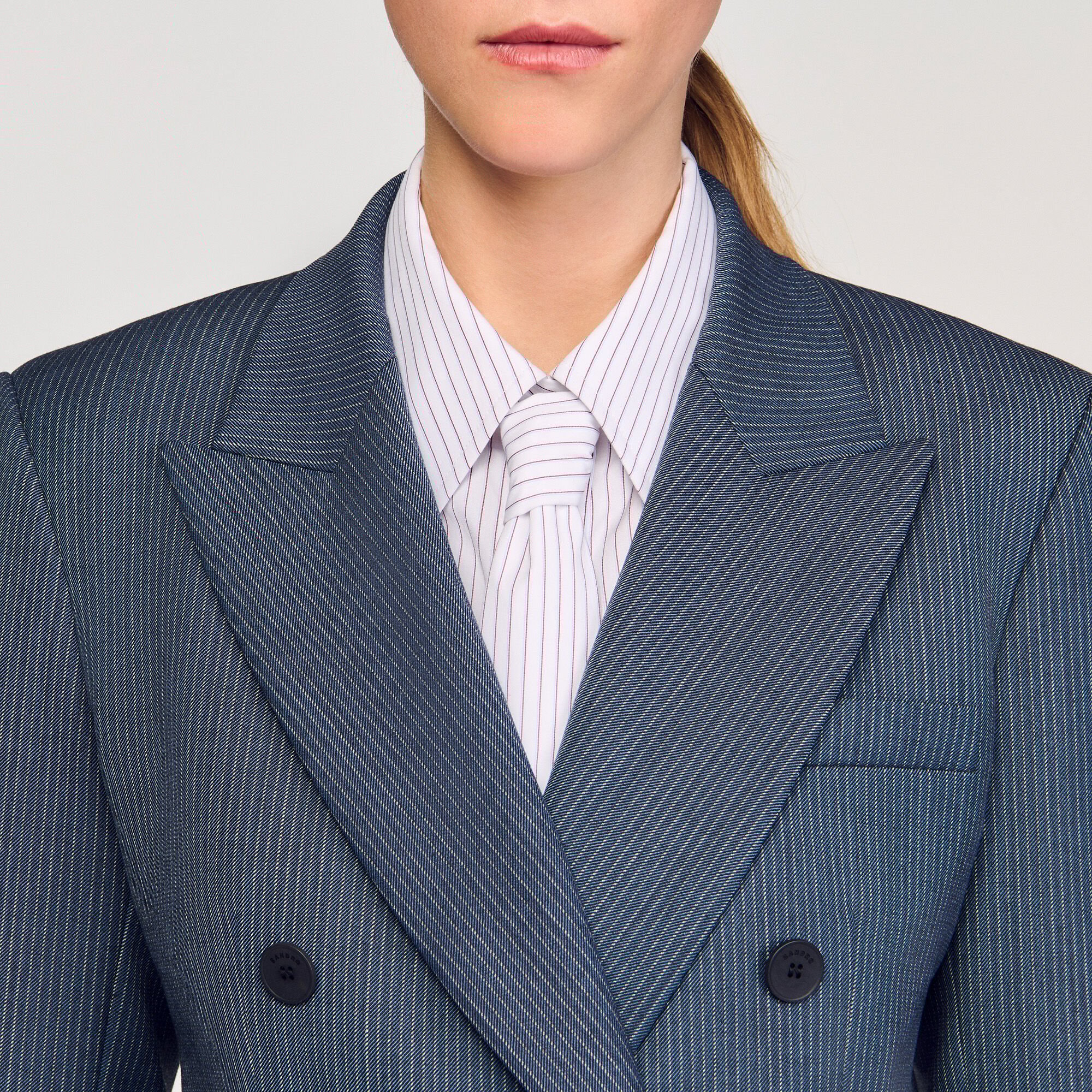 Striped tailored jacket