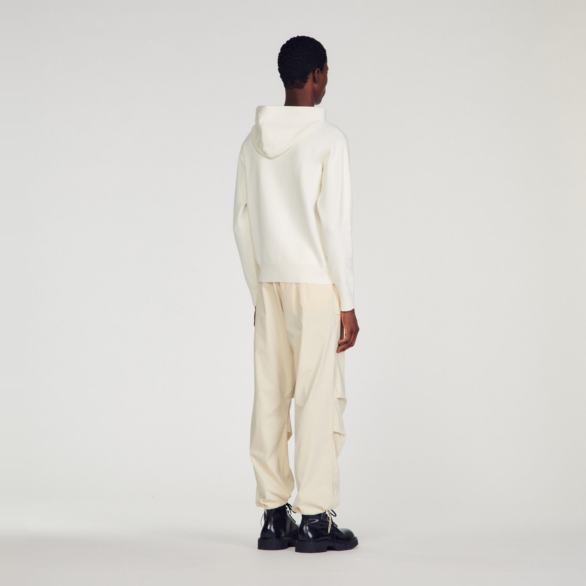 Knit hoodie