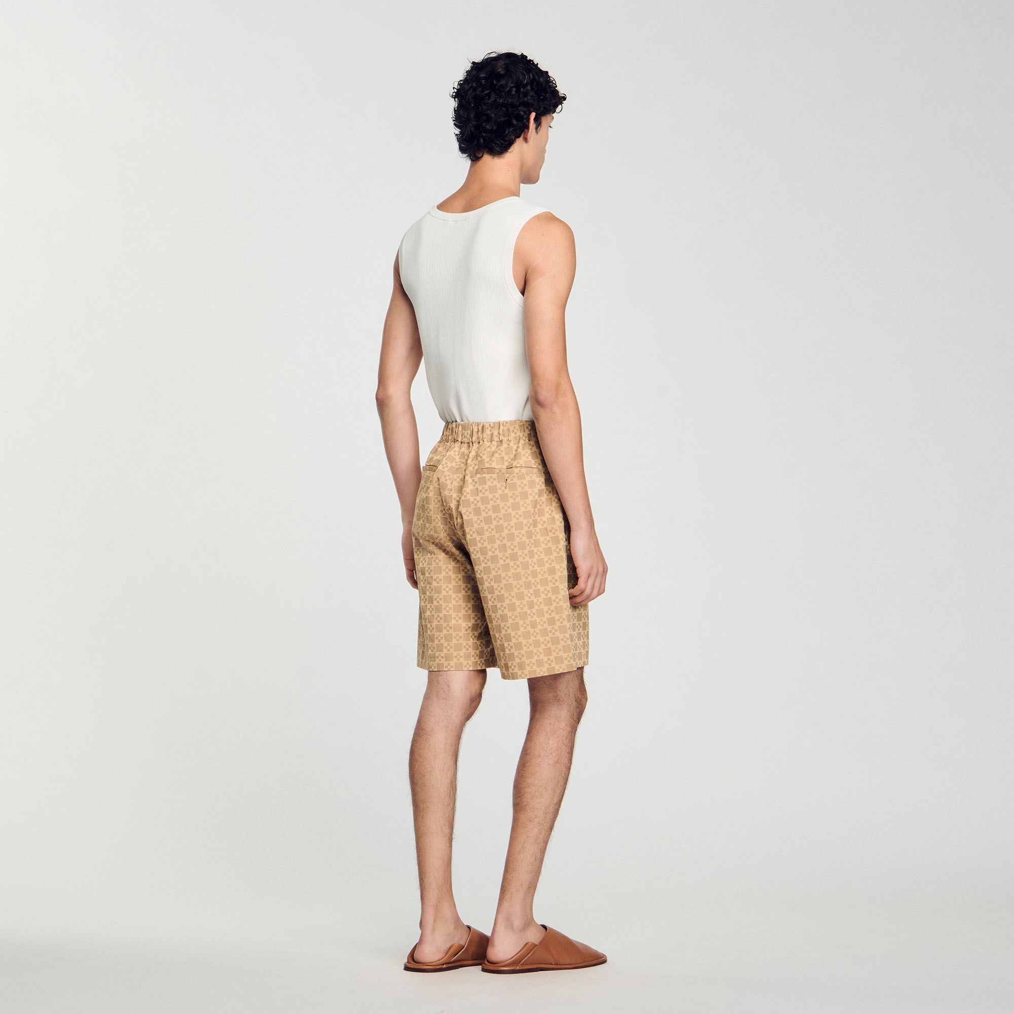 Square Cross jacquard shorts
